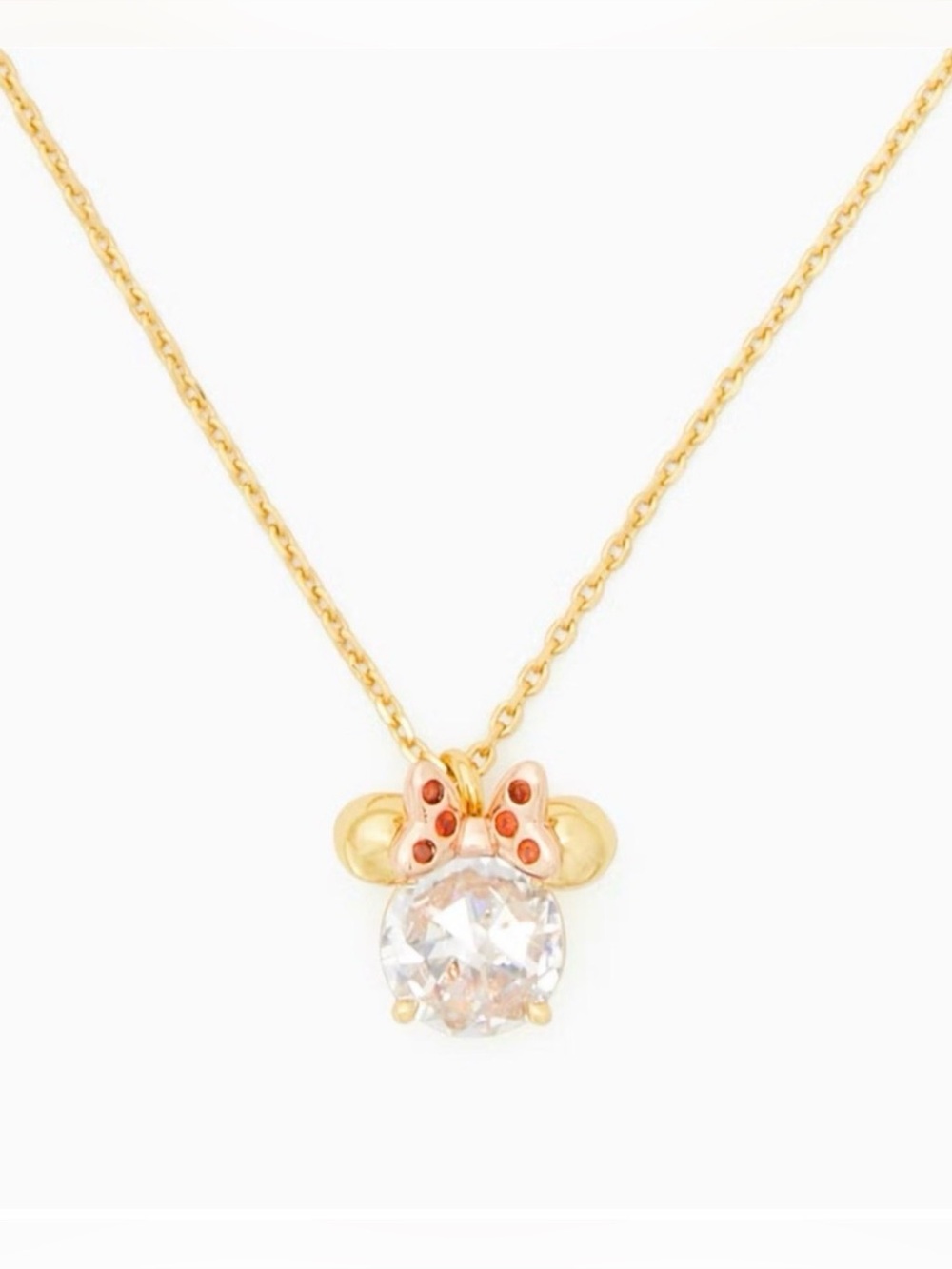 Disney X KATE SPADE ♠️ New York 🎀 MINNIE MOUSE 🎀 PENDANT NECKLACE 🌟NWT🌟
